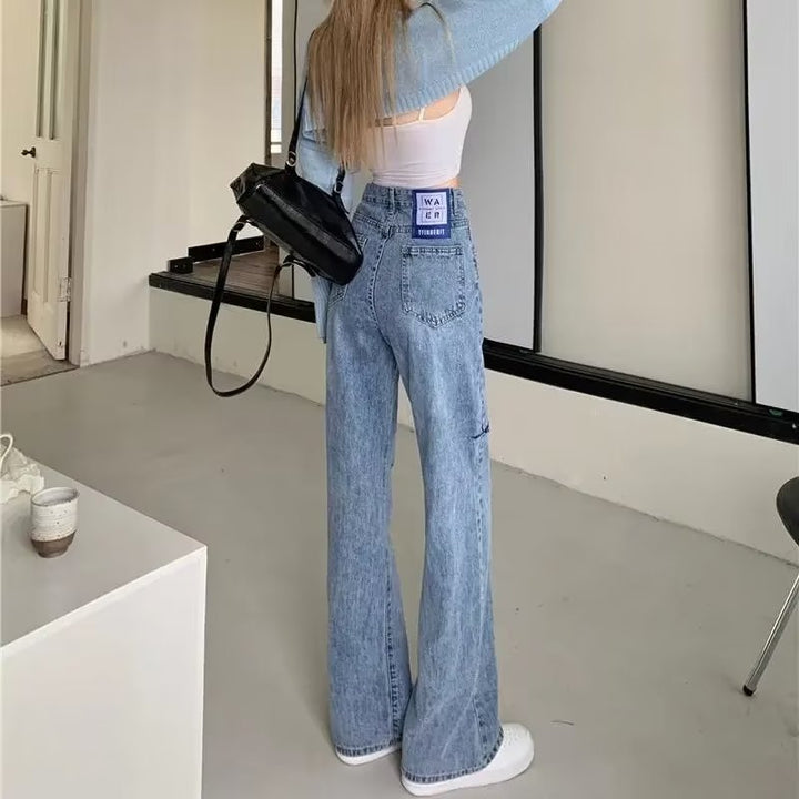 Women's High-waisted Skinny Straight Jeans