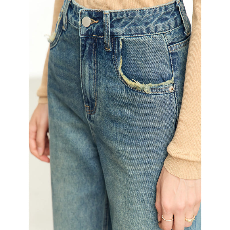 loose fit women's office jeans, view 7 - MRSLM