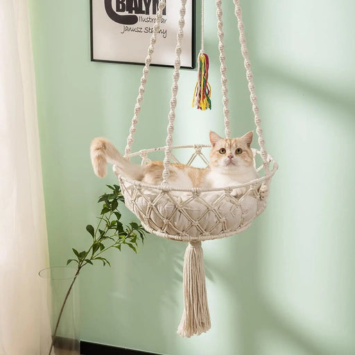 bohemian cotton rope cat hammock - MRSLM