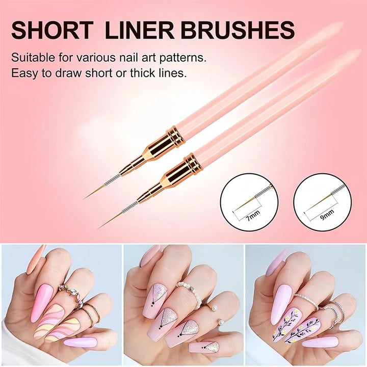 Professional Nail Art Liner Brush Set