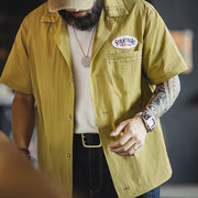 vintage Cuban collar embroidered shirt, view 5 - MRSLM