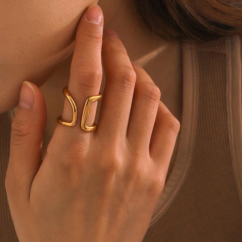 double layer opening ring, view 3 - MRSLM