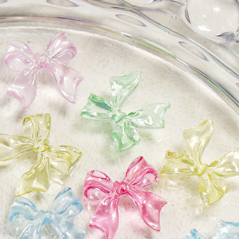 candy pink bow nail charms, view 14 - MRSLM