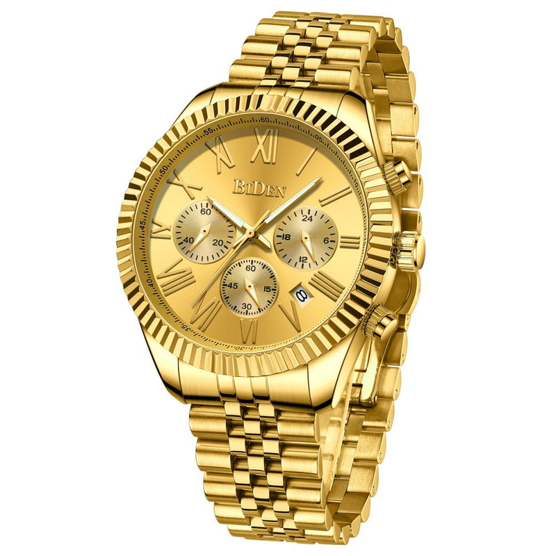 men's business quartz steel watch, view 2 - MRSLM