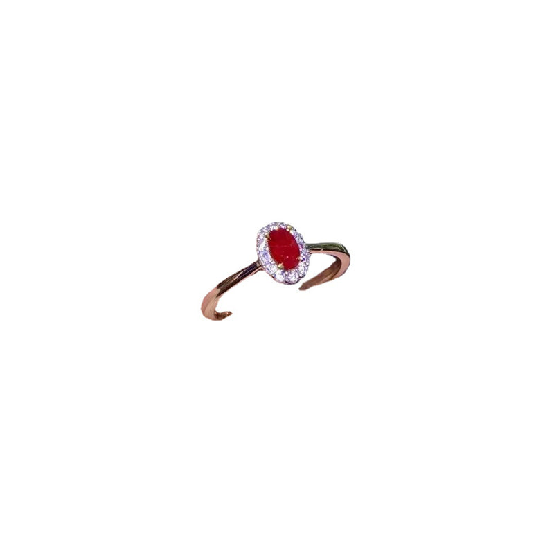 natural pigeon blood ruby ring, view 5 - MRSLM
