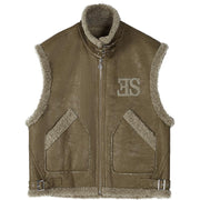 plush sleeveless vest, view 2 - MRSLM