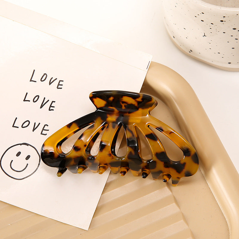 geometric hollow stripes barrettes, view 4 - MRSLM