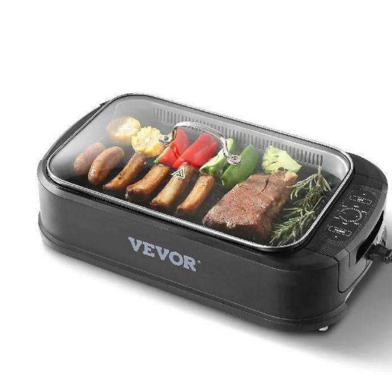 Grelha de interior sem fumo de 1500 W