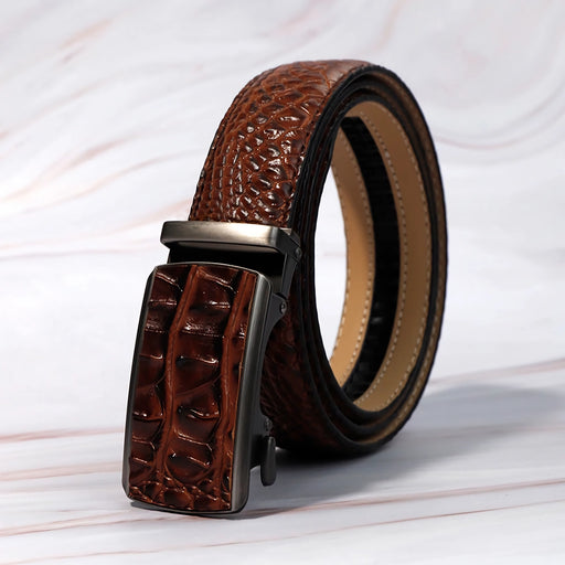 men's crocodile pattern PU belt - MRSLM