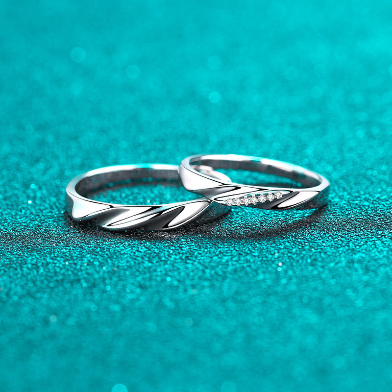 Partnerring aus 925er Sterlingsilber für Damen