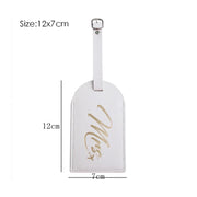 mr and mrs couples luggage tags, view 6 - MRSLM