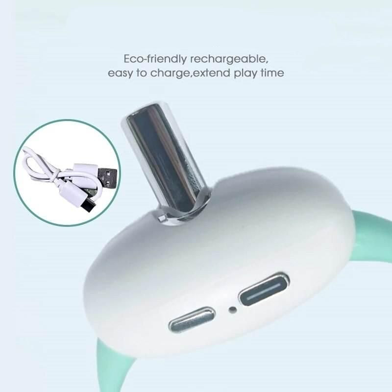 Coleira a laser interativa para gatos, recarregável via USB