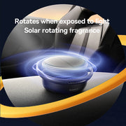 solar car air freshener with rotating oil diffuser, view 3 - MRSLM