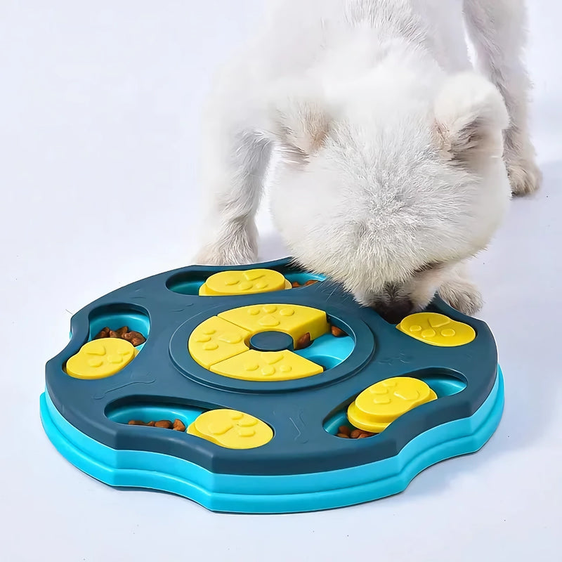 interactive slow feeder dog bowl toy, view 4 - MRSLM