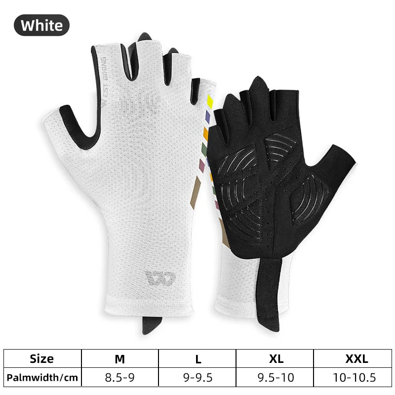 breathable half finger cycling gloves, view 30 - MRSLM