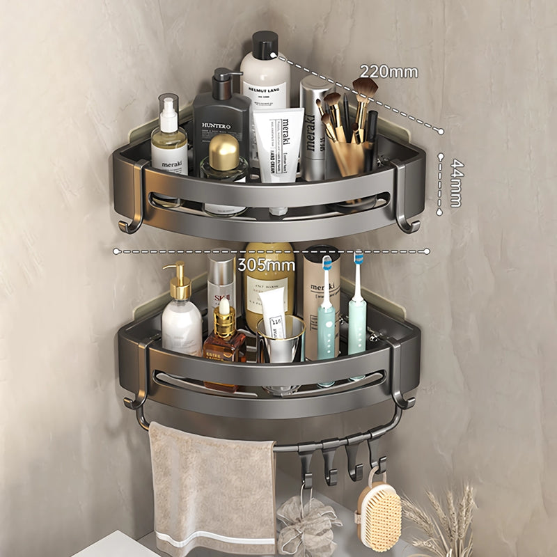adhesive bathroom shampoo holder, view 7 - MRSLM