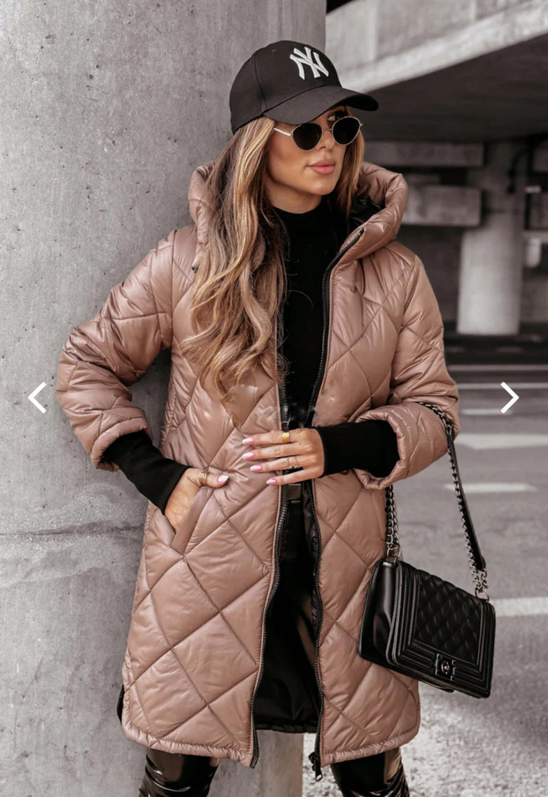 women's hooded cotton-padded jacket, view 7 - MRSLM