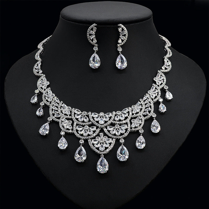 Banquet Jewelry Zirconia Heart Earrings
