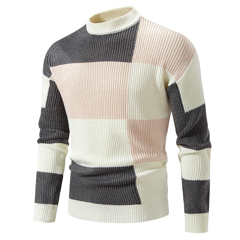 men's half turtleneck sweater, view 3 - MRSLM