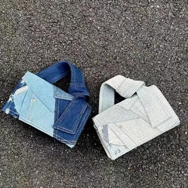 Chic Denim Crossbody Bag