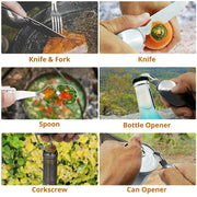 folding camping cutlery set, view 6 - MRSLM