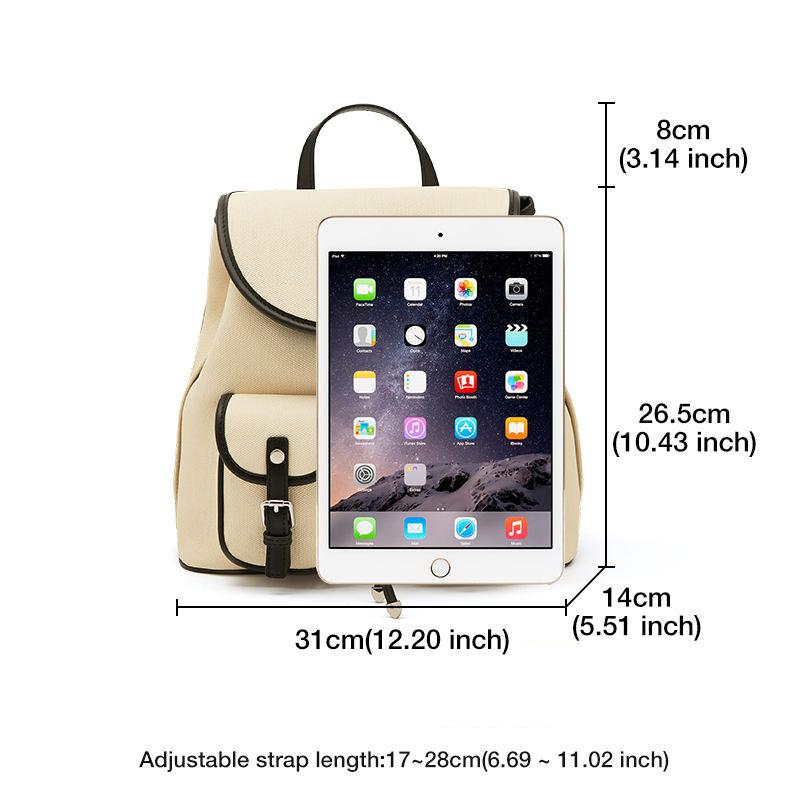 women's soft pu leather backpack, view 7 - MRSLM