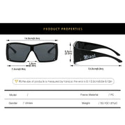 oversized square sunglasses, view 16 - MRSLM