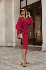 Lantern sleeve one-step dress, view 5 - MRSLM