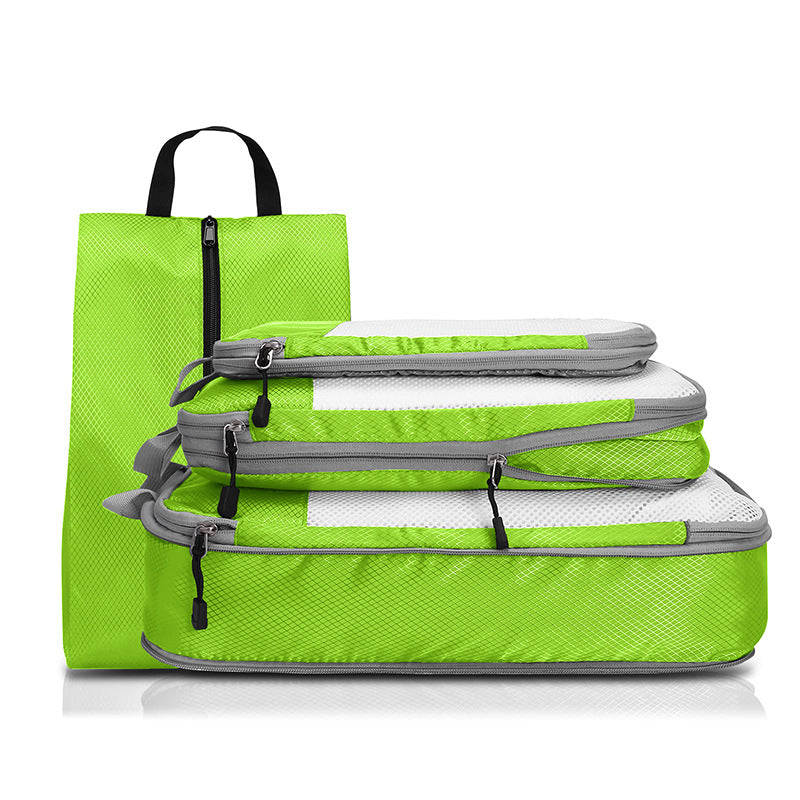 travel packing cubes and shoe bag set, view 13 - MRSLM