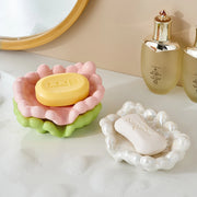 ceramic cloud drain soap dish, view 7 - MRSLM