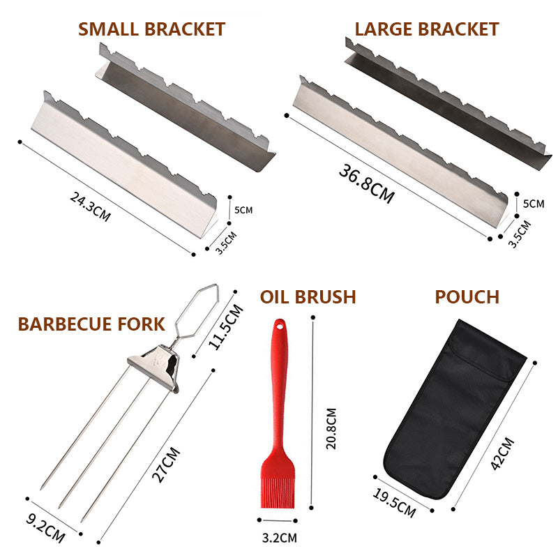 stainless steel bbq rolling basket, view 7 - MRSLM