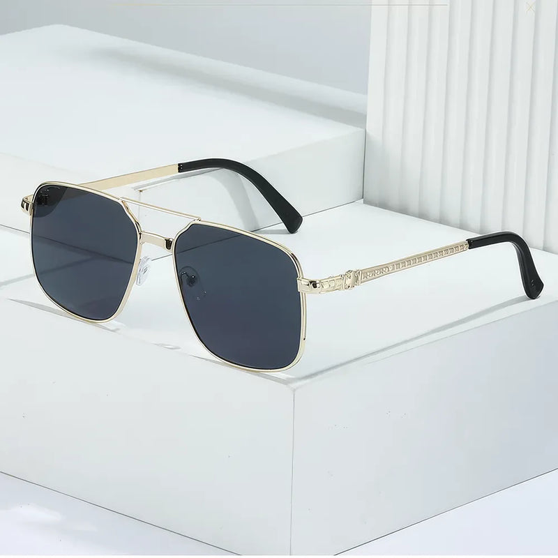 metal square frame sunglasses, view 10 - MRSLM