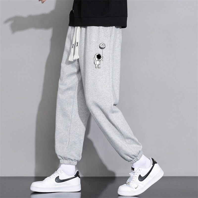 cropped casual loose mens long pants, view 6 - MRSLM