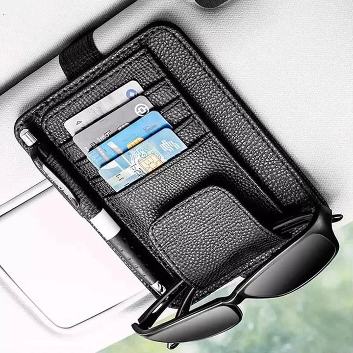 Deluxe Car Sun Visor Multi-Pocket Organizer