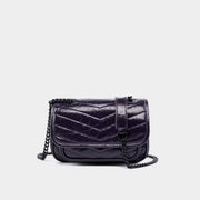 small square leather crossbody bag, view 2 - MRSLM