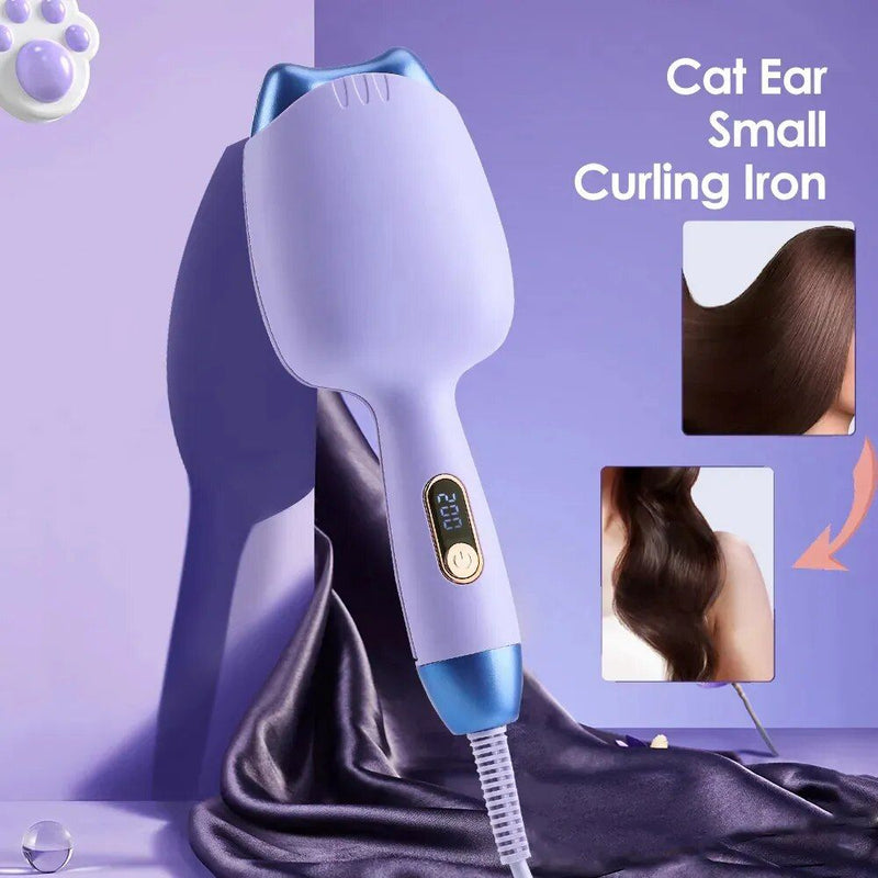 32mm ceramic cat ear dual-barrel hair curler, view 3 - MRSLM