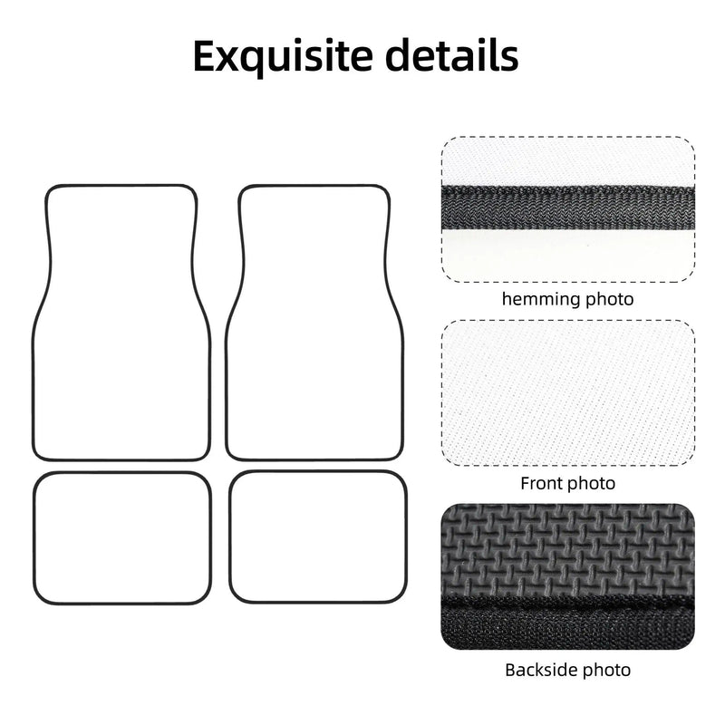 Sphynx cat print car floor mat set, view 11 - MRSLM