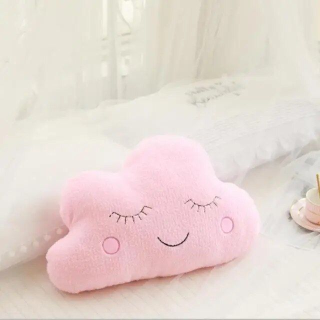 Nice Stuffed Cloud Moon Star Raindrop Plush Pillow