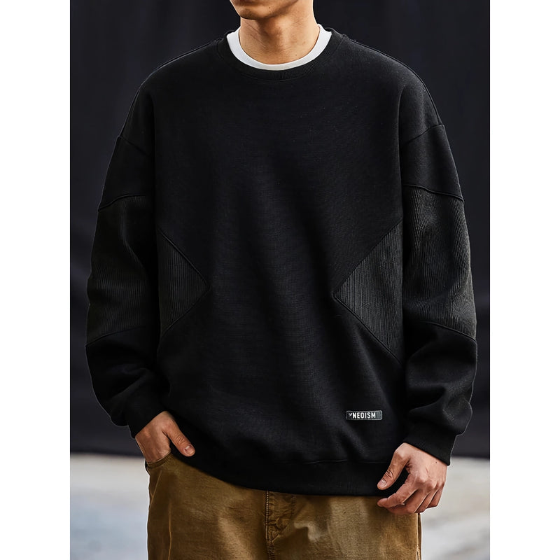 Patchwork-Sweatshirt für Herren, Frühling/Herbst