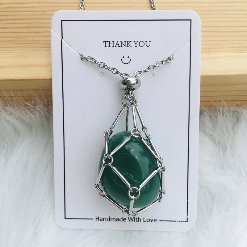 customized stone pendant necklace, view 11 - MRSLM