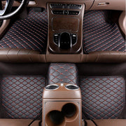 Universal leather car floor mats, view 6 - MRSLM