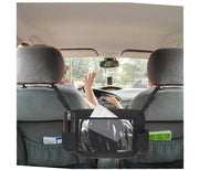 car back seat organizer with tablet holder, view 3 - MRSLM