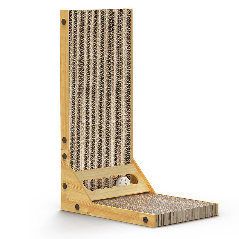 L-shaped cat scratcher, view 2 - MRSLM