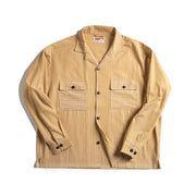striped Cuban collar shirt, view 2 - MRSLM