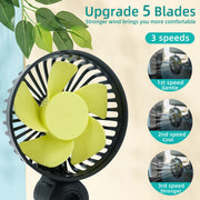 Portable USB car fan cooler, view 3 - MRSLM