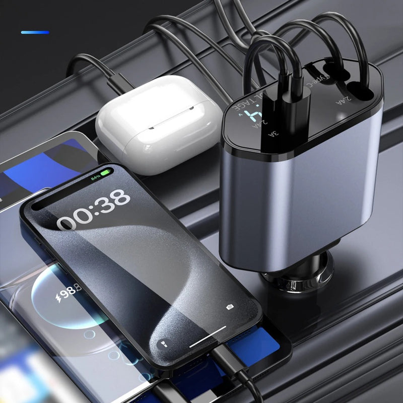 4-in-1 Type-C car charger, view 5 - MRSLM