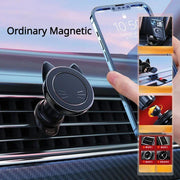magnetic car phone mount with wireless charging, view 3 - MRSLM