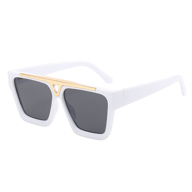 Gradient lens shield sunglasses, view 3 - MRSLM