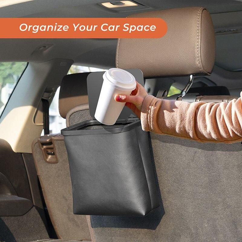 waterproof foldable car trash can, view 5 - MRSLM