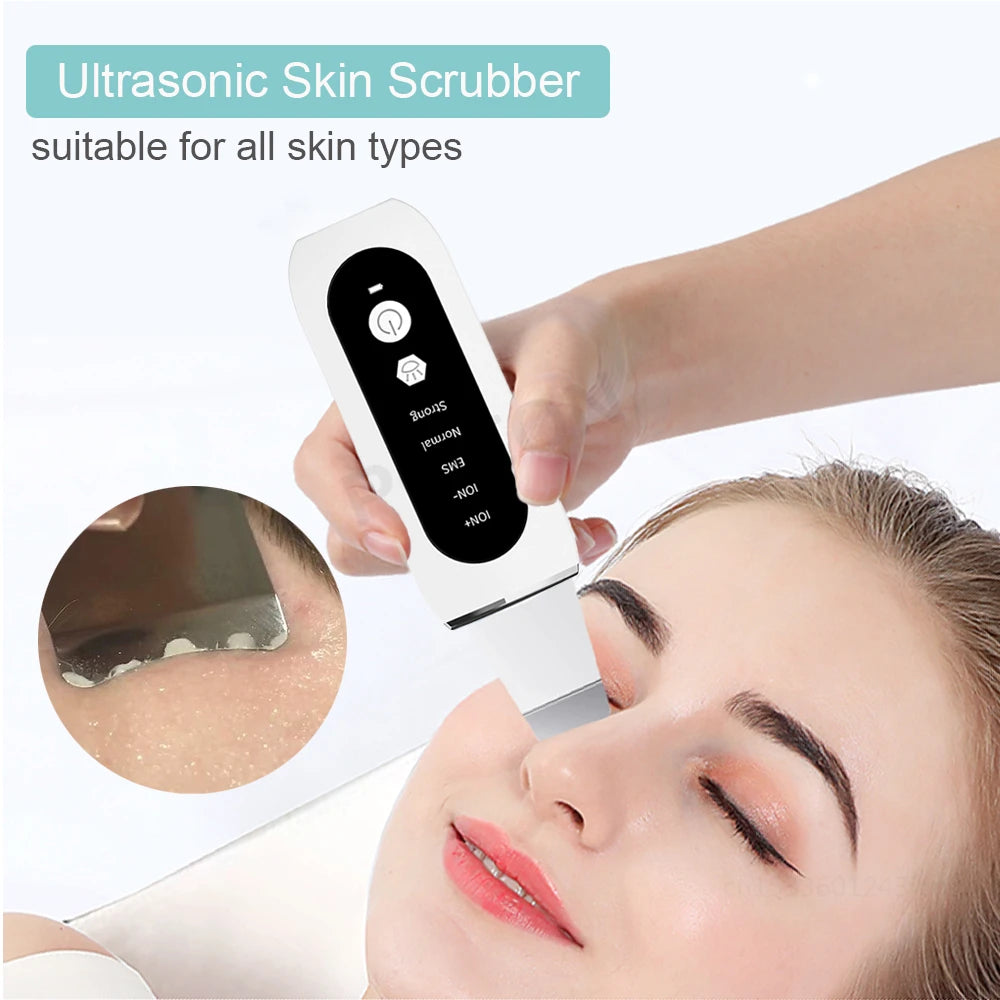 Ultrasonic Skin Scrubber: Deep Pore Cleanser & Blackhead Remover